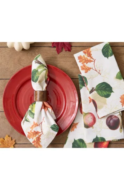 Design Imports Orchard Botanical 4-piece Napkin Set In Multi