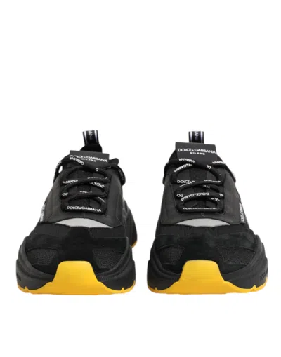 Dolce & Gabbana Black Daymaster Low Top Men Sneakers Men's Shoes In Black