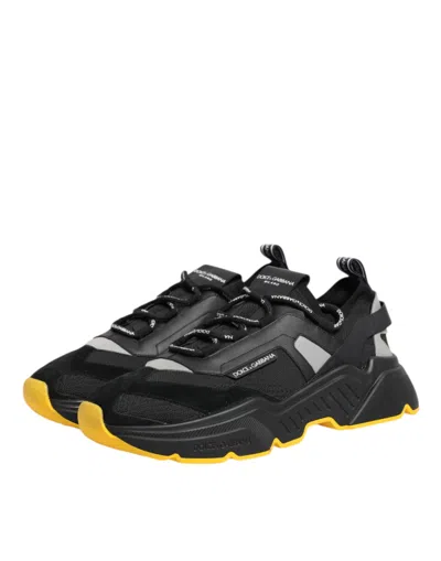 Dolce & Gabbana Black Daymaster Low Top Men Sneakers Men's Shoes In Black