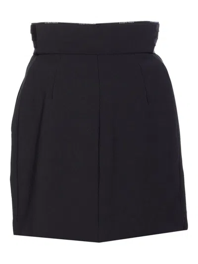 Elisabetta Franchi Knee Length And Midi Skirts With Belt Loops In Black