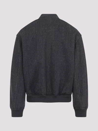 Giorgio Armani Mens Excalibur Herringbone Relaxed-fit Cashmere Jacket In Gray