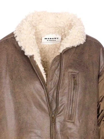 Isabel Marant Étoile Relaxed Oversized Jacket Featuring Front Pocket In Green