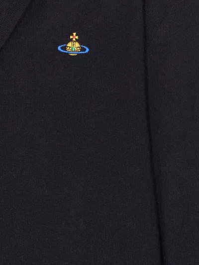 Vivienne Westwood Black Samuel Cardigan Buttons Closure In Black