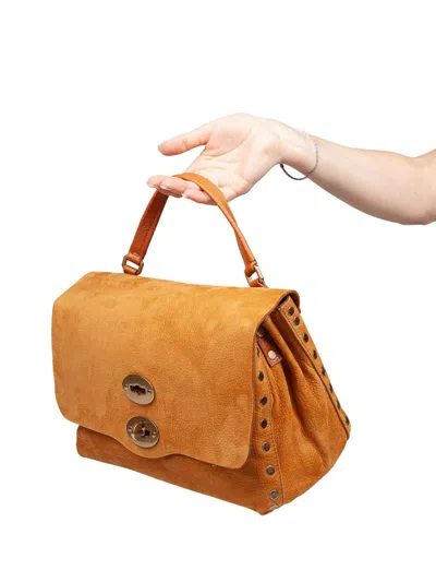 Zanellato Postina S Jones In Nabuk Brown Brandy Color In Orange