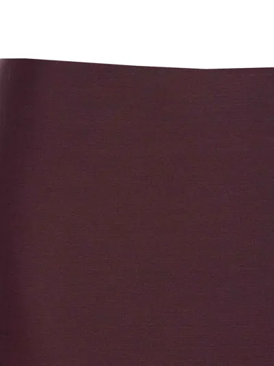 Khaite Jett Wool Blend Mini Skirt In Purple