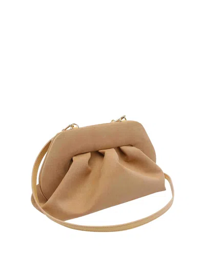Themoirè Themoir Tia Suede Clutch In Brown