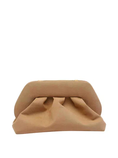 Themoirè Themoir Tia Suede Clutch In Brown