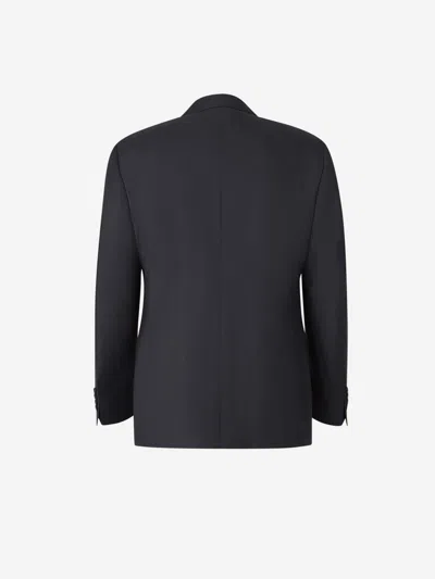 Canali Straight Suit In Black