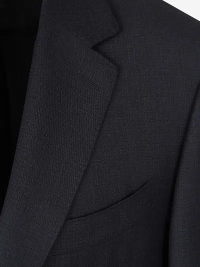 Canali Straight Suit In Black