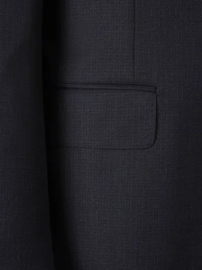 Canali Straight Suit In Black