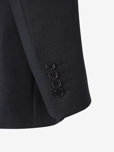 Canali Straight Suit In Black