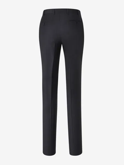 Canali Straight Suit In Black
