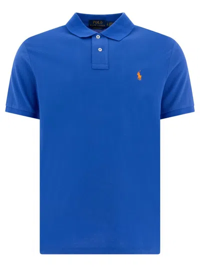 Polo Ralph Lauren Pique Polo Shirt In Blue
