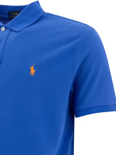 Polo Ralph Lauren Pique Polo Shirt In Blue