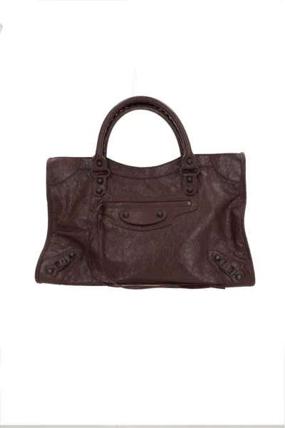 Balenciaga Le City Bag M Hand Bags Bordeaux In Red