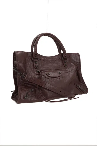 Balenciaga Le City Bag M Hand Bags Bordeaux In Red
