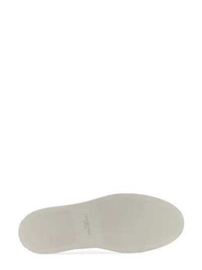 Thom Browne Low-top Leather Sneaker In White