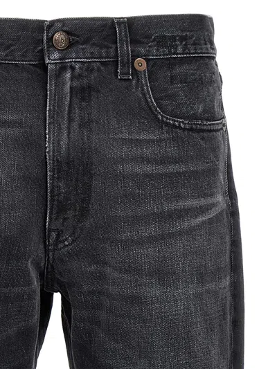 R13 Cuffed Boyfriend Jeans In Black