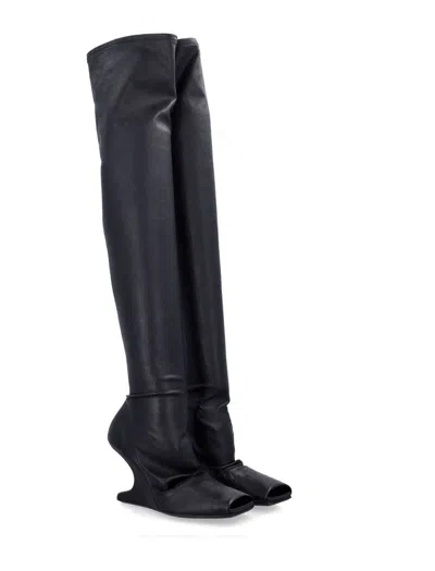 Rick Owens Cantilever Sock 8 Boot In Black