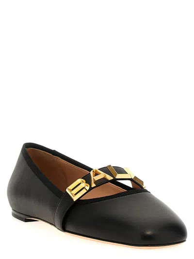 Bally Balby Leather Ballerina Flats In Multi