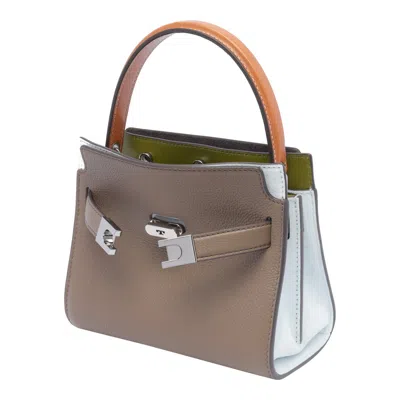 Tory Burch Lee Radziwill Handbag In Brown