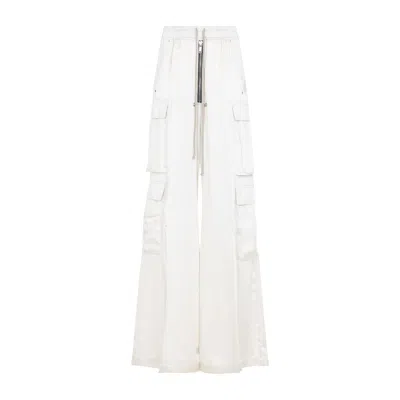 Rick Owens Cargobelas Cargo Pants In White