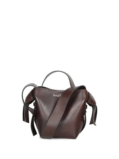 Acne Studios Musubi Midi Tote In Dark Brown