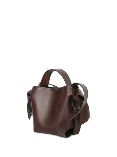 Acne Studios Musubi Midi Tote In Dark Brown