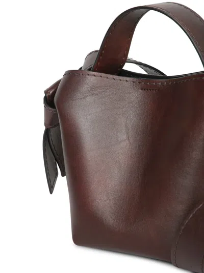 Acne Studios Musubi Midi Tote In Dark Brown