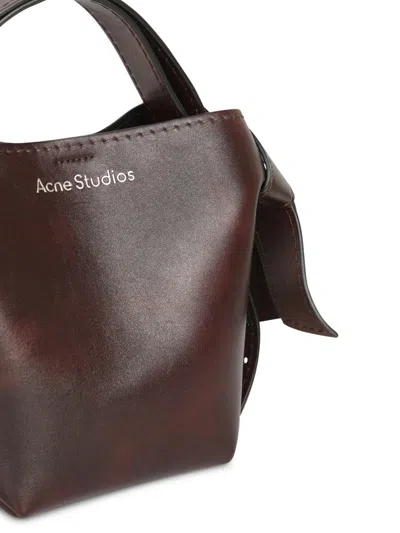 Acne Studios Musubi Midi Tote In Dark Brown