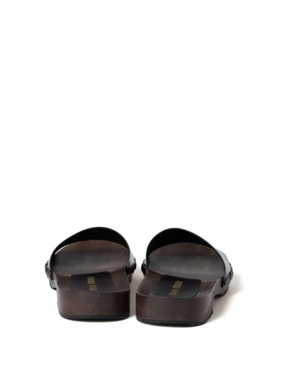 Miu Miu Sandals In Black