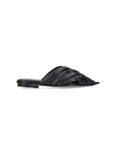 Alexander Hotto Flat Shoes In Black