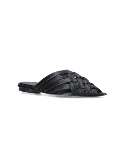 Alexander Hotto Flat Shoes In Black
