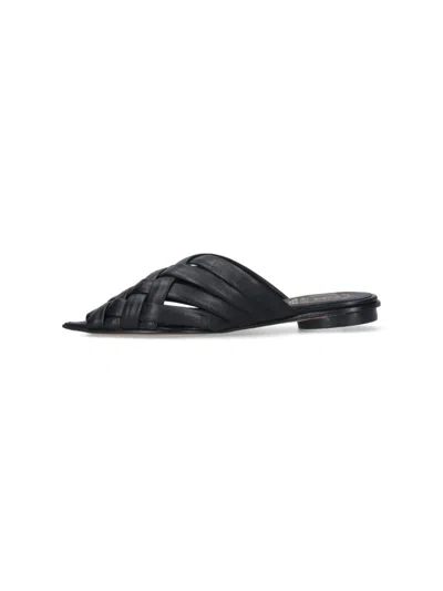 Alexander Hotto Flat Shoes In Black