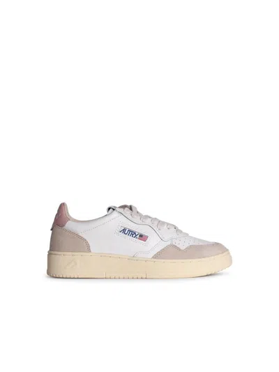 Autry White Leather Medalist Sneakers In White