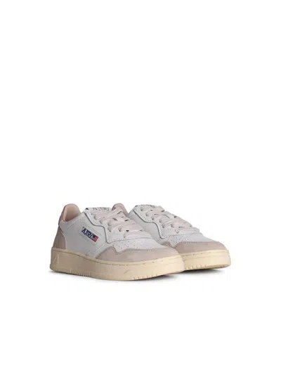 Autry White Leather Medalist Sneakers In White