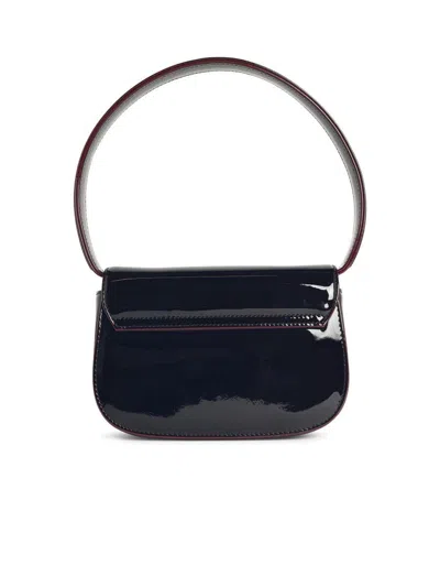 Diesel 1dr Burgundy Liquid Effect Polyurethane Bag In Brown