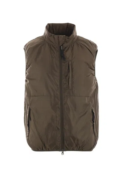 Aspesi Utilitarian Nylon Vest In Green