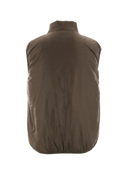 Aspesi Utilitarian Nylon Vest In Green