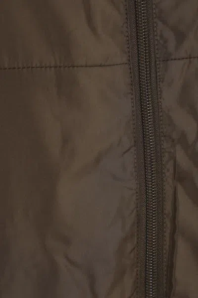 Aspesi Utilitarian Nylon Vest In Green