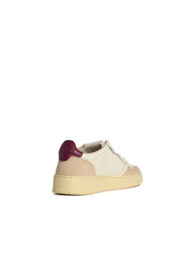 Autry White Leather Sneakers In Multi