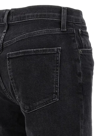 Agolde High-waisted Baggy Jeans With Button Closure In Black