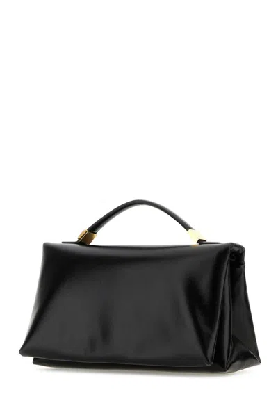 Marni Borsa A Mano Prisma In Pelle Nera Donna In Black