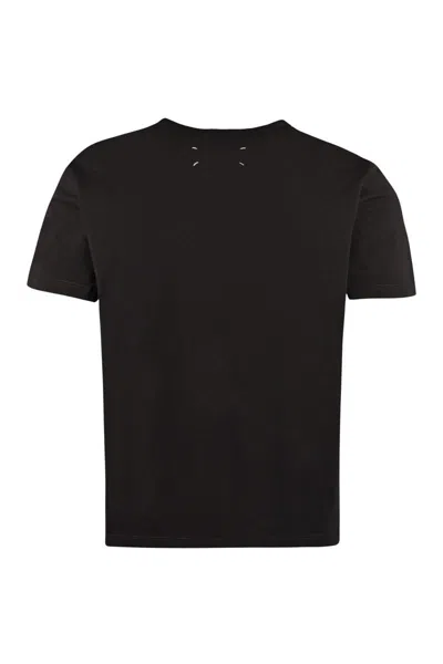 Maison Margiela Distorted Logo T-shirt In Black