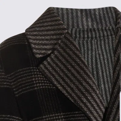 Twinset Twin Set Reversible Coat With Double Cloth In Black