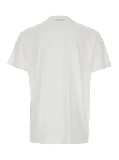 Tom Ford White Crewneck T-shirt In Cotton Blend Man In White
