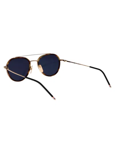 Thom Browne Med Titanium Sunglasses In Yellow
