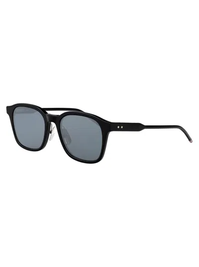Thom Browne Black Acetate Sunglasses In Black