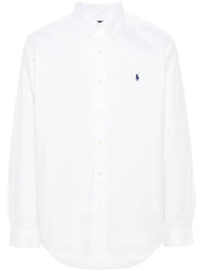 Polo Ralph Lauren Solid White Linen Button-down Shirt In White