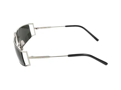 Saint Laurent Square-frame Metal Sunglasses With Non-polarized Lenses In Silver